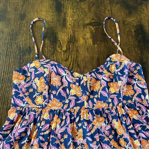 J.Crew Flowy cotton poplin camisole in painted block print - Picture 7 of 13